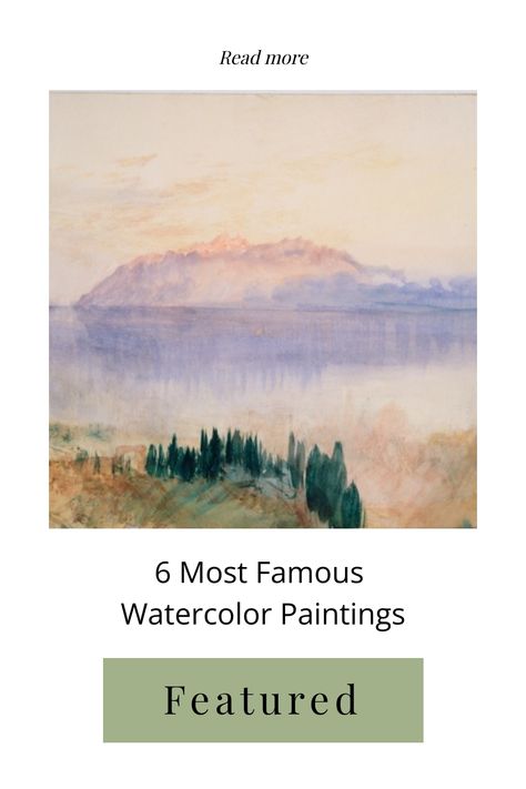 Watercolor paintings are some of the most popular art mediums today. Famous watercolor artists have influenced modern art and culture, and their work can be found on popular art television… Watercolor Famous Paintings, Most Famous Paintings Top 10, Famous Watercolor Artists, Hallway Wall Art, Creative Wall Art, Space Wall Art, Popular Art, Outdoor Wall Art, Watercolor Artists