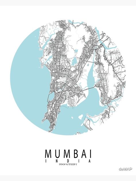 Mumbai City Map, Mumbai Map, Mumbai Location, Circle Poster, Map Of India, Circle City, Map Png, Mumbai City, India Map