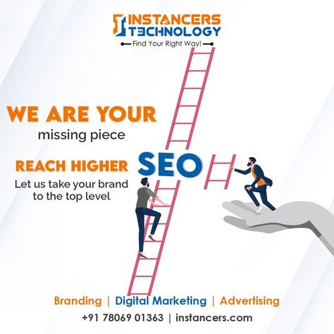 Every business needs SEO to achieve in digital marketing platform!!! We are your missing piece to reach the top level Contact: +91 7806901363 Web: www.instancers.com #marketing #pondy #seo #website #webdevelopment #socialmediamarketing #digital #socialmedia #InstancersTechnology Advertising Ideas Marketing, Marketing Agency Website, Graphic Design Posters Layout, Email Marketing Inspiration, Agency Website Design, Social Media Advertising Design, Digital Marketing Design, Social Media Optimization, Poster Layout