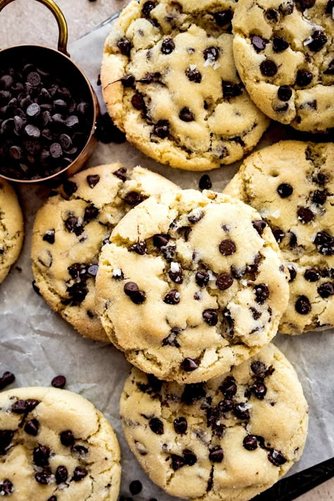 Chocolate Chip Sugar Cookies Sugar Cookies With Chocolate Chips, Chocolate Chip Sugar Cookies, Cookies With Chips, Soft And Chewy Sugar Cookies, Cookie Chocolate Chip, Peas Recipes, Cookies With Chocolate Chips, Everything Cookies, Butter Sugar Cookies