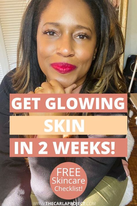 My skin has never looked better! It literally glows and my sister asked me what I'm doing to my skin. It's only been 2 weeks and I swear by this routine! Glowing Black Skin, Glowing Skin Secrets, Facial Routine Skincare, Get Glowing Skin, Beauty Habits, Basic Skin Care Routine, Top Skin Care Products, Beauty Tips For Face, Beauty Tricks