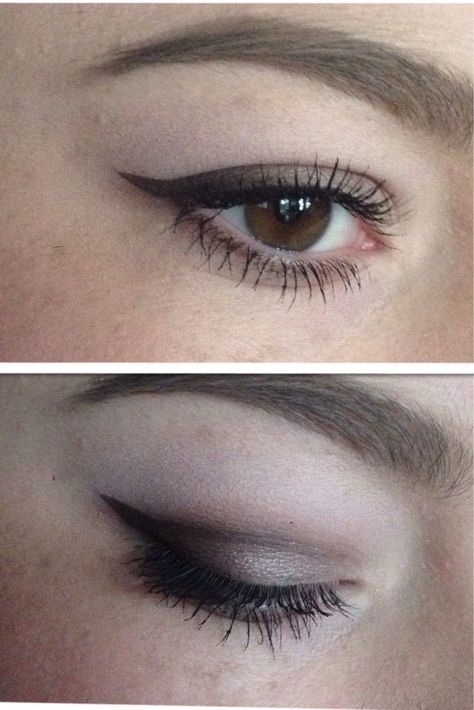 Folded Eyelids Eyeliner, Makeup Looks For Small Eyelids, Eye Make Up For Double Eyelids, Lower Lid Eyeshadow, Small Eyeliner Hooded Eyes, Double Eyelid Eyeshadow, Eyeliner For Small Eyelids, Double Hooded Eyelids Eyeliner, Hooded Eye Low Brow Makeup