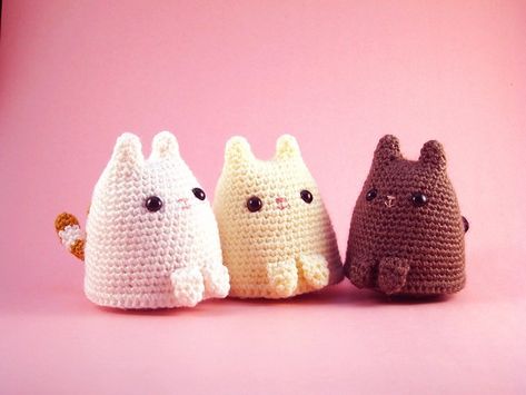 Kat Haken, Crochet Cat Pattern, Crochet Animal Patterns, Crochet Patterns For Beginners, Crochet Cat, Crochet Basics, Amigurumi Free Pattern, Cat Pattern, Crochet Patterns Amigurumi