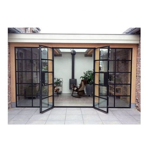 Exterior Black Metal French Doors – CHINA WDMA Extra Large French Doors, Glass Wall With French Doors, Black Outdoor French Doors, Black Frame Patio Doors, Black French Windows Exterior, French Doors Outdoor, Metal French Doors Exterior, Black Aluminium French Doors, Black Glass French Doors