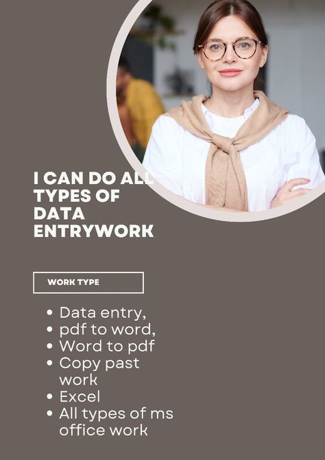 If you looking for an expert data entry operator then you are at the right place .to contact click the link below Ms Office, Data Entry, 1 Day, Click The Link, I Can