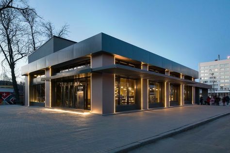 Car Showroom Architecture, Tacloban, Mall Facade, Store Architecture, Modern Restaurant Design, Retail Facade, Commercial Design Exterior, Loft Interior, Storefront Design