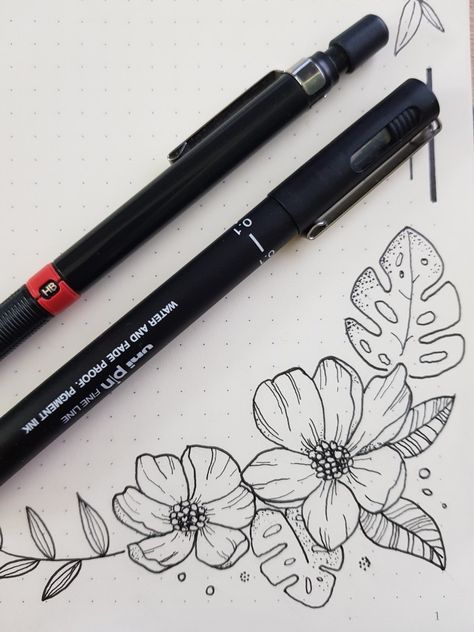 Bujo Corner Designs, Corner Page Doodles, Floral Doodle Border, Corner Flowers Drawing, Floral Corner Border Design, Corner Drawing Ideas, Side Border Design For Project Aesthetic, Corner Designs Drawing, Border Flower Designs Drawing