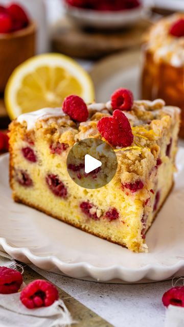 Camila Hurst on Instagram: "Lemon Raspberry Coffee Cake 🍰 
This Lemon Raspberry Coffee Cake has the most perfect moist consistency, loaded with juicy raspberries and fresh lemon flavor. The tender cake is infused with bright lemon zest, complemented by the tartness of fresh raspberries.
Comment “lemon raspberry cake” to receive the recipe in your inbox!
This recipe is easy to make and so delicious!

 #cake #cakelover #lemoncake #cakesofinstagram" Lemon Raspberry Coffee Cake, Camila Hurst, Raspberry Coffee Cake, Raspberry Coffee Cakes, Crumb Cakes, Raspberry Coffee, Fruit Pies, Mediterranean Meals, Mini Bundt