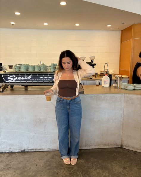 A cute casual outfit for a coffee shop date to spice things up 🍂🧸🤎☕️ Coffee Shop Date, Cute Casual Outfit, Cute Casual Outfits, Casual Outfit, A Coffee, Spice Things Up, Coffee Shop, Casual Outfits, Coffee