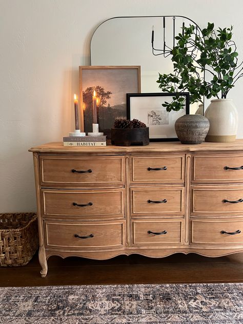 Provincial Bedroom, Dresser Decor Bedroom, French Provincial Dresser, Bedroom Dresser, Dresser Decor, Bedroom Dressers, Master Bedrooms Decor, Flipping Furniture, Hollywood Regency