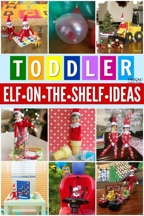 Follow these Elf on the Shelf Ideas for toddlers. Preschool approved Elf ideas for children ages 2, 3, 4, and even 5. New Daily Elf on a Shelf Ideas and Free Elf on the Shelf Printables for your young kids. #FrugalCouponLiving #ElfontheShelf #ElfontheShelfIdeas #ElfIdeas #funnyelfideas #funnyelfontheshelf #elfprintables #freeelfprintables #printables #freeprintables #preschool #toddler #toddlerideas #elfontheshelffortoddlers #elffortoddlers #Elfonashelf Elf On The Shelf Educational Ideas, Elf On The Shelf Enterence, Elf On The Shelf Ideas For Toddlers Classroom, Elf On The Shelf For Young Kids, Elf On A Shelf For Toddlers, Elf On The Shelf Nativity Scene, Elf On The Shelf Rules For Kids, Preschool Elf On The Shelf Ideas, Elf Shelf Ideas