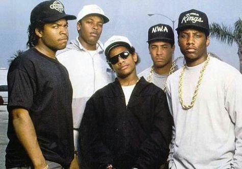 like it or not, "Gangsta Rap" was the hugest part of hip hop culture in the early 90's, for better or worse.  that being said, there is no better group that exeplifies that era than N.W.A..  Dr. Dre, MC Ren, Yella, Ice Cube, and Eazy-E (r.i.p.). Outta Compton, Homemade Facial Mask, Wal Art, Straight Outta Compton, Handmade Plushies, Gangsta Rap, 90s Hip Hop, Barbie House, Straight Outta