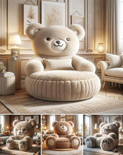 Teddy Bear Chair, Bear Chair, Lounge Chairs, Lounge Chair, Teddy Bear, Lounge, House Design, Quick Saves, Design