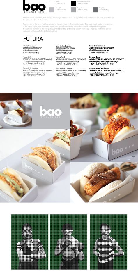 Bao Buns Takeaway Packaging, Bao Packaging, Bao Restaurant Design, Bao Sandwich, Bao Bao, Chinese Food Packaging, Bao Food, Bao Bar, Bao Restaurant