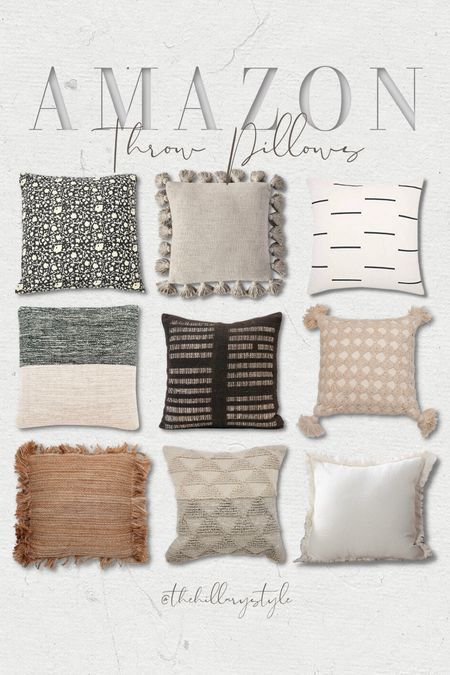 Beds With Throw Blankets, Cream Couch Pillows, Throw Pillows Amazon, Fall Pillows Living Rooms, Amazon Throw Pillows, Amazon Pillows, Pillows Amazon, Home Amazon Finds, Modern Couches Living Room