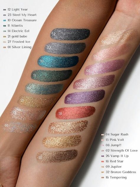 Diamond Eyeshadow, Bronze Goddess, Metallic Liquid, Liquid Glitter Eyeshadow, Shimmer Makeup, Casual Makeup, Sparkling Eyes, Metallic Eyeshadow, Beauty Of Life