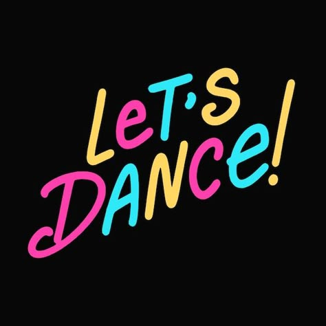 Vector lets dance retro color slogan on ... | Premium Vector #Freepik #vector Lets Dance Quotes, Dance Vector, Rock Star Party, Dance Quotes, Lets Dance, Iconic Photos, Retro Color, Vector Photo, Pink Yellow