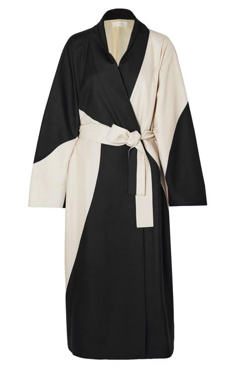 Dress Coat Outfit, Silk Coat, Ashley Olsen, Extra Long Sleeves, Caftan Dress, Dress Coat, Coat Outfits, Abaya Fashion, Draped Fabric