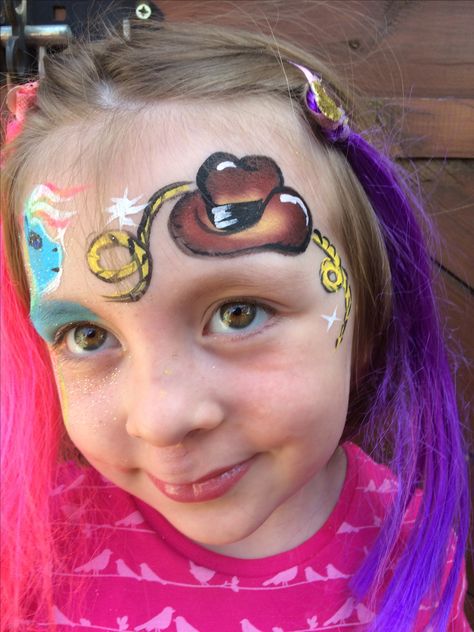 Country Face Paint, Country Fest, Face Paint Ideas, Fair Face, Face Painting Stencils, Country Fair, Face Painting Designs, Kids Makeup, Western Theme