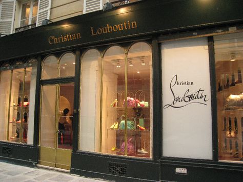 Christian Louboutin Stores Interior Design, Christian Louboutin Store, Platforms Boots, Paris March, Bright Lights Big City, Paris Store, Luxury Marketing, The Big City, Marketing News