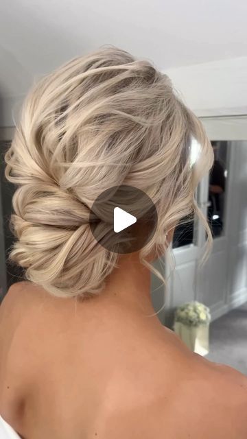 Wedding hair | London | Surrey on Instagram: "DREAMY textured updo ✨

I know polished styles are on trend for this year but textured updo’s are still one of my favourites to create and look so romantic ✨

SAVE for your bridal inspo ❣️" Bridal Messy Updo, Bride Hair Updo With Veil, Elegant Low Bun Wedding, Low Messy Bun Wedding Hair, Messy Bun Wedding, Bride Hairstyles Updo, Low Messy Buns, Textured Updo, Messy Updo