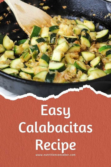 skillet with cooked zucchini. Calabasitas Mexican Recipe, Healthy Mexican Sides, Latin American Food Recipes, Calabacitas Recipe, Mexican Side Dish, Mexican Zucchini, American Food Recipes, Mexican Side, Latino Food