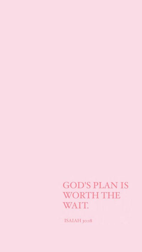 Isaiah 30:18 Wallpaper Aesthetic Bible Verse, Bible Verse Wallpaper Pink, Aesthetic Bible Verse Wallpaper, Happy Bible Quotes, Aesthetic Bible Verse, Aesthetic Bible, Cute Bible Verses, Trust Gods Plan, Faith Verses