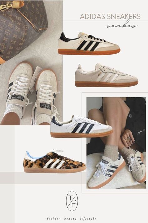 Adidas Samba Sneakers board of neutral colors. Colors consist of white, cream, beige, grey, leopard and black Samba Outfits Women, Sambas Adidas Women, Adidas Women Outfit, Everyday Chic Outfits, Sambas Adidas Women Outfit, Samba Sneakers, Adidas Samba Outfit, Samba Outfit, New Balance Outfit