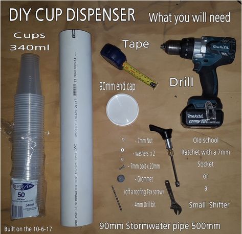 DIY Cup Dispenser for $8-9 Compared to One Purchased From a Wholesaler or a Retail Supplier Ranging Anywhere From $100-$500. Dispenser Diy, Cup Dispenser, Ice Cream Business, Coffee Trailer, Diy Bird Bath, Coffee Shop Bar, Solo Cup, Coffee Stands, Food Truck Design