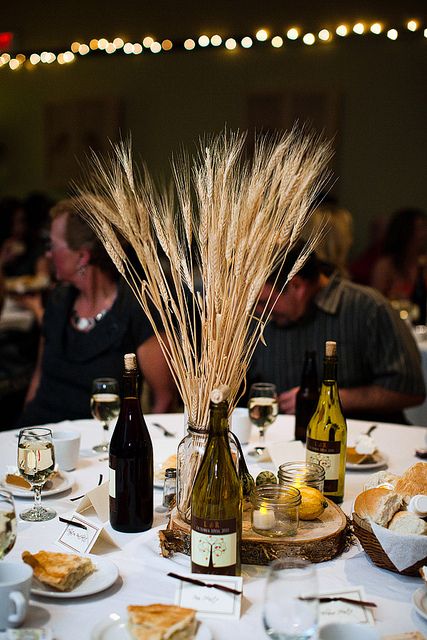 Oktoberfest Centerpieces, Navy Wedding Decorations, Wheat Decorations, Wheat Centerpieces, Wheat Wedding, Boathouse Wedding, Bella Wedding, Fishing Wedding, Rustic Elegant Wedding