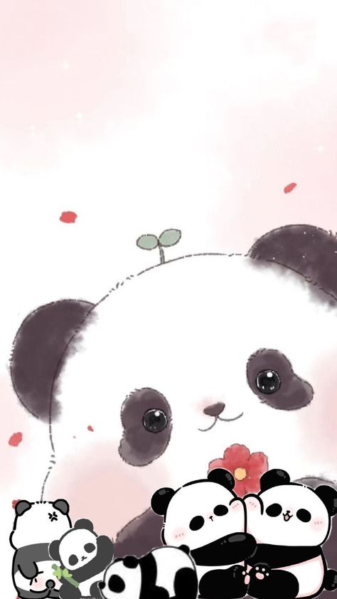 Iphone Panda Wallpaper, Kawaii Panda Wallpaper, Panda Iphone Wallpaper, Panda Wallpaper Iphone, Panda Bears Wallpaper, Panda Christmas, Panda Artwork, Cute Images For Wallpaper, Panda Lindo