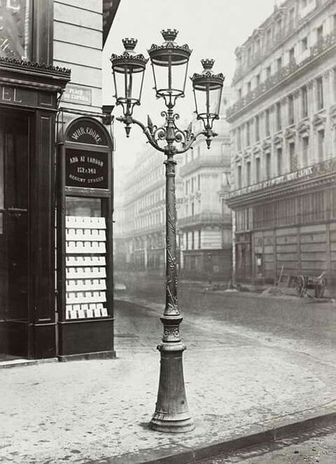 In the 1860s, Paris streets and monuments were illuminated by 56,000 gas lamps, giving it the name "The City of Light." Paris Inspiration, Paris History, Vintage French Posters, French Poster, Old Paris, Paris Vintage, Gas Lights, History Of Photography, Paris Photography