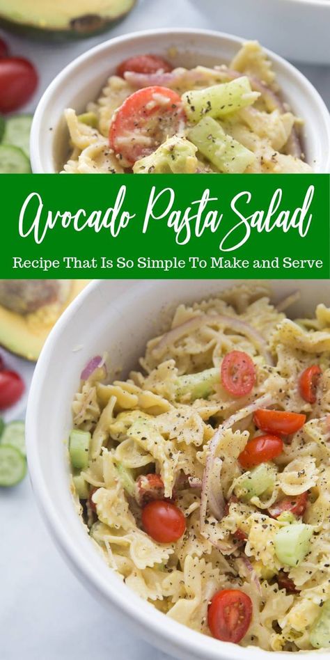 Recipe With Italian Dressing, Best Pasta Salad Recipe, Avocado Recipes Pasta, The Best Pasta Salad, Pasta Tomato, Avocado Pasta Salad, Avocado Recipe, Spinach Salad Recipes, Tomato Avocado