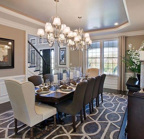 Formal Living Room Decor, Dining Room Decor Modern, Dining Room Remodel, Interior Design Dining Room, Dinner Room, Casa Vintage, Dining Room Interiors, Beautiful Dining Rooms, Luxury Dining Room