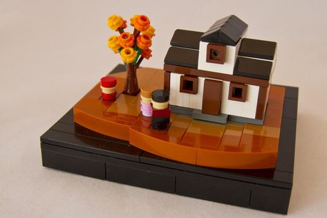 Autumn vignette created for a LUG contest by Brikkelauget. Will be featured in Blocks magazine 74. Lego Thanksgiving, Autumn House, Fall Vignettes, Lego News, Autumn Halloween, Building Instructions, Halloween Contest, Fall Feels, Lego Group