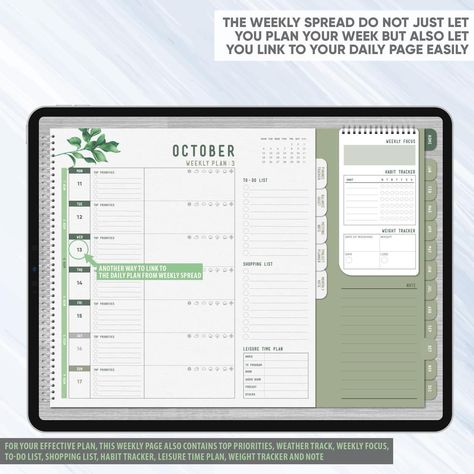 Weekly Layout blogplanner #muslimplanner #notabilityplanner. Good Notes Daily Planner, Planner Ideas Layout, Goodnotes Ideas, Planner Monthly Layout, Digital Planner Ideas, Planner Weekly Layout, Financial Tracker, Landscape Planner, Planner System