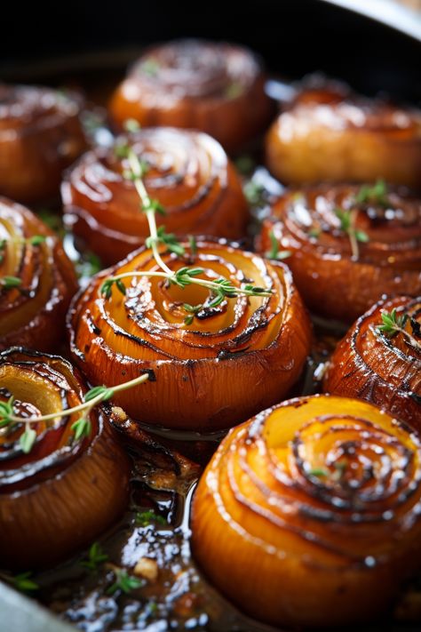 Balsamic Roasted Onions - That Oven Feelin Roast Onions Oven, How To Preserve Red Onions, Balsamic Red Onions, Roasted Red Onions Oven, Balsamic Onions Caramelized, Cipollini Onions Recipes, Baked Onions Whole, Cippolini Onions, Baked Onion