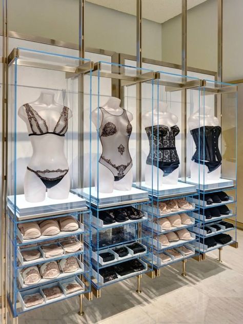 Store Concept, Under Wear, Store Design Boutique, Shop Sign Design, Carlo Scarpa, Display Furniture, Boutique Interior, Shop Window Displays, Display Shelf