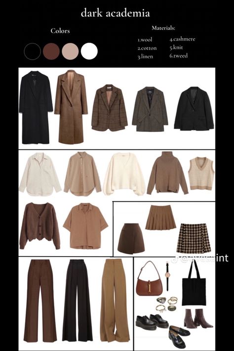 00s Mode, Capsule Wardrobe Women, Capsule Wardrobe Casual, Dark Academia Outfit, Dark Academia Outfits, Academia Outfits, Academia Style, Hiking Aesthetic, Fashion Capsule Wardrobe