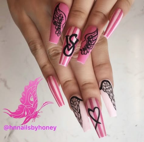 Victoria Secret Nails, Victora Secret, Girly Nails, Secret Tattoo, Angel Nails, Secret Nails, Diva Nails, Nail Looks, Victoria Secret Angels