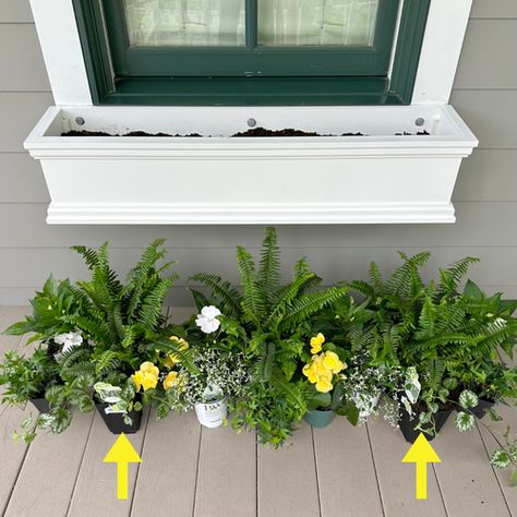 How to Plant Window Boxes Like a Pro — Contained Creations Orange Design Background, Flower Corner Design, Summer Deck Decor, Front Porch Flower Pots, Wedding Cards Design, Winter Container Gardening, Window Box Plants, Marriage Card, Shade Tolerant Plants