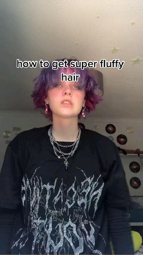 Fluffy hair tut ☆ in 2022 | Curly wedding hair, Short hair haircuts, Fluffy hair Short Grunge Hair, Hair Inspiration Short, Emo Hair, Hair Stylies, Gender Envy, Fluffy Hair, Short Hair Haircuts, Cut My Hair, Grunge Hair