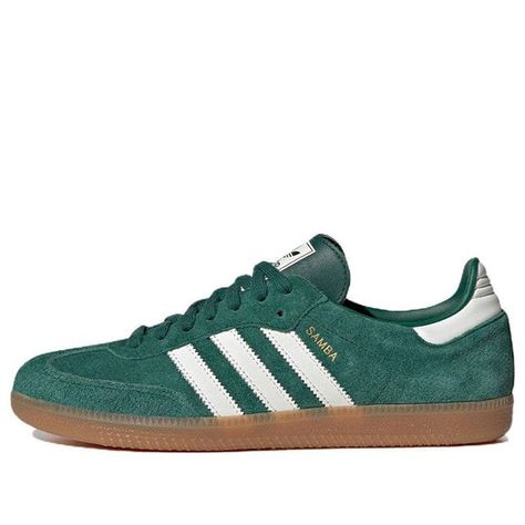 Green Adidas Shoes, Samba Shoes, Adidas Samba Og, Adidas Shoes Women, Classic Streetwear, Style Sportif, Adidas Spezial, Shoe Inspo, Swag Shoes