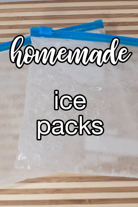 Homemade Ice Packs - Save money and make your own homemade ice pack. Works great on boo-boos, headaches and hangovers. All you need is the a little bit of the vodka you drank the night before and water. Viola!! You can go back to bed and apply your ready-made ice pack. | CDKitchen.com How To Make Ice Packs Homemade, Home Made Ice Pack, Homemade Ice Pack, Cooking Substitutes, Diy Ice Pack, Cold Bag, Diy Binder, Go Back To Bed, Craft Recipes