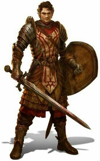 Human Fighter Warrior - Pathfinder PFRPG DND D&D d20 fantasy Fantasy Fighter, Heroic Fantasy, Rpg Characters, Dungeons And Dragons Characters, Fantasy Male, Fantasy Armor, Crossbow, Fantasy Warrior, Arte Fantasy