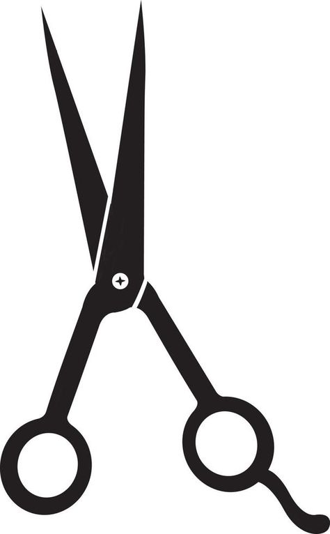 Types Of Scissors, Scissors Drawing, Lino Carving, Free Hairstyles, Schedule Board, Hair Salon Tools, Hair Clipart, Gents Hair Style, Red Curly Hair