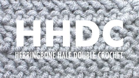 Herringbone HDC (HHDC) :: Crochet :: New Stitch a Day Herringbone Half Double Crochet, Crochet Herringbone, Hdc Crochet, New Stitch A Day, Double Herringbone, Half Double Crochet Stitch, Crochet Abbreviations, Crochet Washcloth, Herringbone Stitch