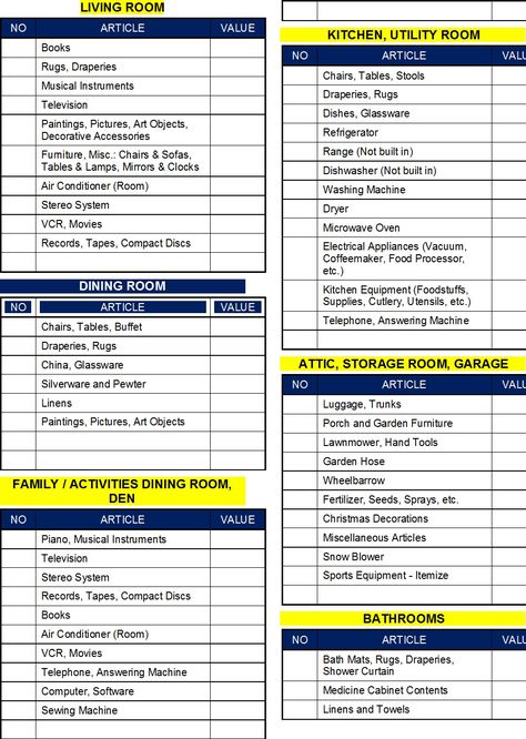 Household Inventory List Templates - Excel Word Template Household Inventory, Aesthetic Planners, Report Format, Inventory List, Diy Rustic Decor, Home Inventory, Free Aesthetic, Templates Free Design, Room Book