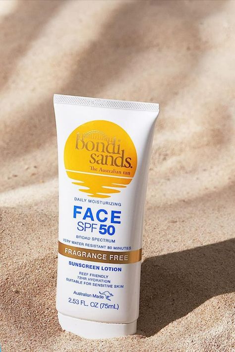 Bondi Sands Sunscreen, Sunscreen Face, Bondi Sands, Daily Sunscreen, Face Lotion, Fragrance Free, Face Care, Spf 50, Fragrance Free Products