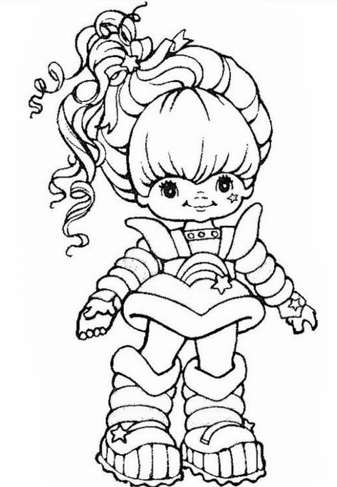 Rainbow Brite Birthday, 80s Coloring, Sketch Tips, Disney Mural, Strawberry Shortcake Coloring Pages, Skulls Drawing, Hello Kitty Coloring, Fall Coloring Pages, Paper Toy